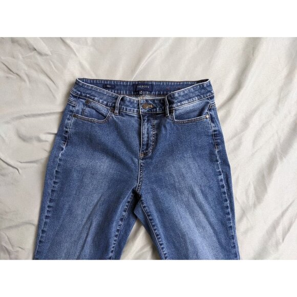 Talbots Jeans Curvy Blue Medium Wash Denim Cotton Stretch Womens Size 10 - Picture 2 of 11